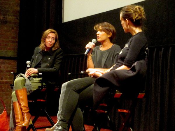 Reed Morano with Anne-Katrin Titze and Olivia Wilde: "The idea of hearing the occasional sound is actually what we did …"